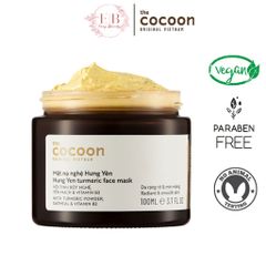 Mặt Nạ Nghệ Cocoon Big Size 100ml - Dưỡng Da Sáng Mịn, Chống Oxy Hóa, Chiết Xuất Từ Hưng Yên, Tiết Kiệm 25%