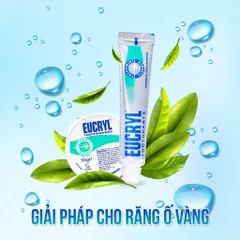 Bộ Kem và Bột Tẩy Trắng Răng Eucryl 62g + 50g - Làm Trắng Răng, Khử Mùi Hôi Miệng, Sạch Mảng Bám, Chuyên Gia Khuyên Dùng