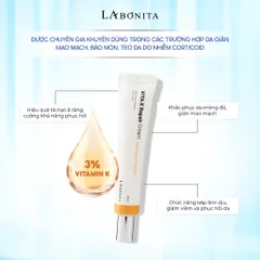 Bộ Đôi Tinh Chất Phục Hồi Làm Dịu Da La Bonita - Panthenol Repair Ampoule 50ml & Kem Dưỡng Vita K Repair 30ml, Giúp Khóa Ẩm và Làm Dịu Da Mẫn Cảm
