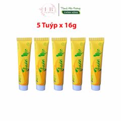 Bộ 5 Tuýp Kem Bôi Da Thuần Mộc 16g - Dưỡng Ẩm, Giảm Bong Tróc, Chăm Sóc Da Khỏe Mạnh, Giảm Ngứa, Làm Dịu Da Tổn Thương