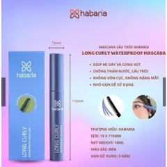 Chuốt Mi Không Trôi Mascara Habaria Long Curly Waterproof (10ml)