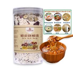 Bột Củ Sen Ngũ Cốc TABAHA 500g - Hạt Dinh Dưỡng Giảm Cân, Ăn Kiêng, Lành Mạnh cho Bữa Sáng Nhanh và Tiện Lợi
