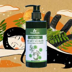 Dầu Gội Thảo Dược Bồ Kết Vỏ Bưởi Giảm Rụng Tóc Tabaha 300ml - Tóc Óng Mượt Từ Thiên Nhiên 100% An Toàn