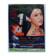 Hộp 10 gói Dầu gội phủ bạc Shihi - Dầu gội đen tóc Hàn Quốc 300ml, Nhuộm màu nhanh chóng, dễ dàng, không hư tổn tóc