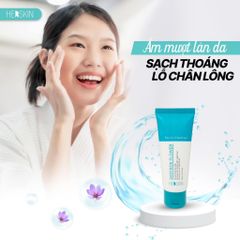 Sữa Rửa Mặt Saffron Flower HerSkin 60ml - Tẩy Tế Bào Chết, Làm Sạch Sâu và Dưỡng Trắng Da với Nhụy Hoa Nghệ Tây