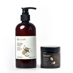 Bộ sản phẩm Gel tắm bí đao Cocoon 300ml và Cà phê Đăk Lăk 200ml - Chăm sóc da mịn màng, sạch sẽ và thư giãn tự nhiên.