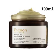 Mặt nạ bí đao Cocoon 100ml - Giảm mụn ẩn, mụn đầu đen, làm sạch lỗ chân lông với rau má và tinh dầu tràm trà