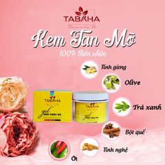 Kem Tan Mỡ Bụng Tabaha 250g - Hiệu Quả Đốt Mỡ Thừa, Săn Chắc Da, Tặng Thước Dây, Giải Pháp Cho Vòng Eo Thon Gọn