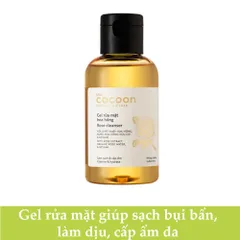 Gel rửa mặt hoa hồng Cocoon 140ml - Sạch dịu da, dưỡng ẩm, phù hợp mọi loại da, 100% thuần chay, chiết xuất tự nhiên.