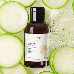 Nước Cân Bằng Da Cocoon 140ml - Từ Thiên Nhiên, Cân Bằng Độ pH, Giảm Mụn, Dưỡng Ẩm Với Bí Đao, Rau Má & Tràm Trà