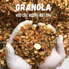Ngũ Cốc Granola CAOFOOD Nướng Mật Ong - Hạt Dinh Dưỡng Giòn Ngon, Không Chất Bảo Quản - Thực Phẩm Healthy, Keto, Ăn Kiêng, Mẹ Bầu