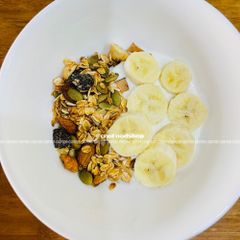 Ngũ Cốc Granola CAOFOOD Nướng Mật Ong - Hạt Dinh Dưỡng Giòn Ngon, Không Chất Bảo Quản - Thực Phẩm Healthy, Keto, Ăn Kiêng, Mẹ Bầu