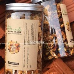 Ngũ Cốc Granola CAOFOOD Nướng Mật Ong - Hạt Dinh Dưỡng Giòn Ngon, Không Chất Bảo Quản - Thực Phẩm Healthy, Keto, Ăn Kiêng, Mẹ Bầu