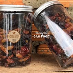 Nho Sấy Dẻo Mixed 3 Màu CAO Food - 100% Nho Tươi Nhập Khẩu Mỹ, Vị Ngọt Tự Nhiên, Hủ 500gram, Thực Phẩm Dinh Dưỡng