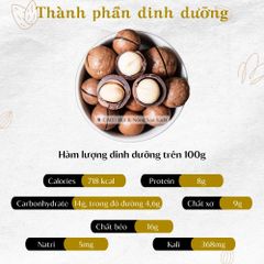 Nhân Hạt Macca Đaklak CAOFOOD Loại 1 - Hạt to, ngọt bùi tự nhiên, giòn rụm, 500g - Thực phẩm dinh dưỡng, ngon miệng, không béo