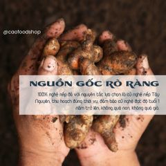 Tinh Bột Nghệ CAOFOOD Nguyên Chất 100% Từ Nghệ Sẻ Già Đaklak - Hàng Trồng Sạch Tự Nhiên, 500g