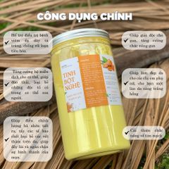 Tinh Bột Nghệ CAOFOOD Nguyên Chất 100% Từ Nghệ Sẻ Già Đaklak - Hàng Trồng Sạch Tự Nhiên, 500g