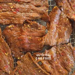 Khô Bò Miếng CAO FOOD - 100% Thịt Bò Tươi Nguyên Chất, Đặc Sản Thơm Ngon, Hương Vị Đặc Trưng Miền Trung, Túi 500g