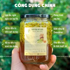 Mật Ong Ngâm Hoa Đu Đủ Đực 500ml - Thực Phẩm Tốt Cho Sức Khỏe, Giảm Ho, Nguyên Liệu Sạch 100% - Sản Phẩm Nhà Làm