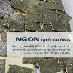 Combo 10 Thanh Bánh Rong Biển Kẹp Hạt Dinh Dưỡng UMAI - Thực Phẩm Không Đường, Không Chất Bảo Quản, Ăn Kiêng Từ Thiên Nhiên