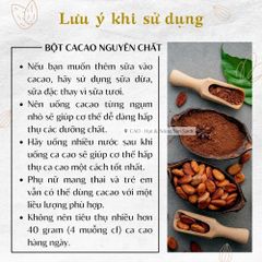 Bột Cacao Đắk Lắk Nguyên Chất CAO Food 100% Tự Nhiên - Hương Vị Đậm Đà, Giàu Dinh Dưỡng, Dễ Pha Chế