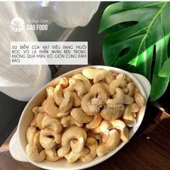 Hạt Điều Rang Muối CAOFOOD - Hạt Điều Bóc Vỏ Nguyên Chất, Ngọt Bùi, Dinh Dưỡng Tốt Cho Sức Khỏe, Ăn Kiêng Healthy Keto