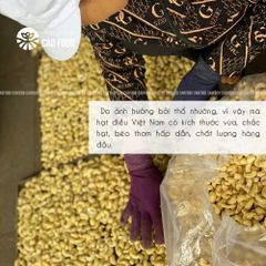 Hạt Điều Rang Muối CAOFOOD - Hạt Điều Bóc Vỏ Nguyên Chất, Ngọt Bùi, Dinh Dưỡng Tốt Cho Sức Khỏe, Ăn Kiêng Healthy Keto