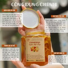 Chanh Đào Ngâm Mật Ong Đường Phèn CAOFOOD 500ml - Giải Pháp Dịu Cổ Họng Tự Nhiên, Thơm Ngon Và Kháng Khuẩn Tốt