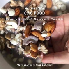 Hạt Mix Tươi 500g - 5 Loại Hạt Dinh Dưỡng Cao Cấp: Macca, Óc Chó, Hạnh Nhân, Hạt Điều, Hạt Bí - Nguyên Liệu Thực Phẩm Sạch Chất Lượng Cao