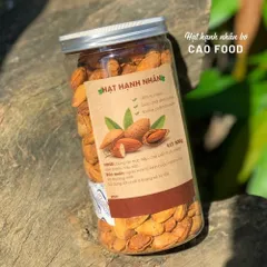 Hạt Hạnh Nhân Rang Bơ Vỏ Mỏng CAO Food - Nhập Khẩu Mỹ, Hạt Siêu Thơm Giòn, Dinhs Dưỡng, Lợi Cho Tim Mạch, Hũ 500 Gram