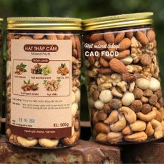 Hạt Thập Cẩm Dinh Dưỡng CAO Food 500g - Hỗn Hợp Hạt Macca, Hạnh Nhân, Óc Chó, Hạt Điều, Bí Xanh - Snack Giàu Dinh Dưỡng Tươi Ngon