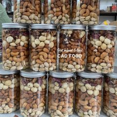 Hạt Thập Cẩm Dinh Dưỡng CAO Food 500g - Hỗn Hợp Hạt Macca, Hạnh Nhân, Óc Chó, Hạt Điều, Bí Xanh - Snack Giàu Dinh Dưỡng Tươi Ngon