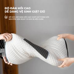 Gối Công Thái Học Chống Đau Vai Gáy - Gối Chống Trào Ngược Thiết Kế Đặc Biệt, Thoáng Khí Êm Ái Dễ Chịu ISUNI