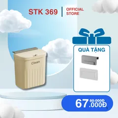 Thùng Rác Treo Tường 12L Màu Kem Tiện Lợi - Ngăn Mùi Hiệu Quả, Dùng Trong Nhà Bếp, Phòng Tắm, Văn Phòng
