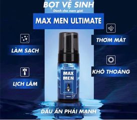 Bọt Vệ Sinh Nam Max Men Hương Nước Hoa 100ml - Khử Mùi Hiệu Quả, Chăm Sóc Vùng Kín, Dung Dịch Vệ Sinh Nam Chính Hãng ALIFACO