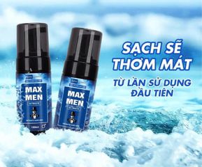 Bọt Vệ Sinh Nam Max Men Hương Nước Hoa 100ml - Khử Mùi Hiệu Quả, Chăm Sóc Vùng Kín, Dung Dịch Vệ Sinh Nam Chính Hãng ALIFACO