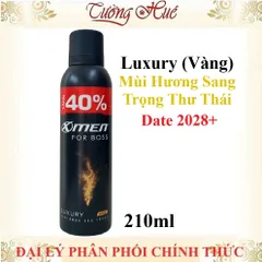 Xịt Khử Mùi Nam X-Men For Boss 210ml - Khử Mùi Hiệu Quả, Lựa Chọn Đa Dạng Hương Thơm Sang Trọng và Năng Động cho Phái Mạnh