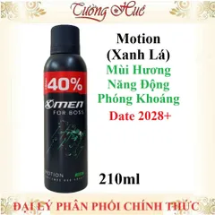Xịt Khử Mùi Nam X-Men For Boss 210ml - Khử Mùi Hiệu Quả, Lựa Chọn Đa Dạng Hương Thơm Sang Trọng và Năng Động cho Phái Mạnh