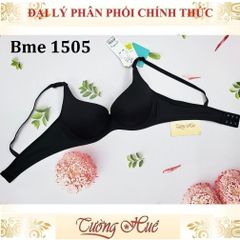 Áo Lót Nữ Wacoal Thái Lan BME ME 1505/1510 Có Gọng Trơn Nâng Ngực 4cm, Thiết Kế Thoải Mái - Màu Đen & Da Rám Nắng