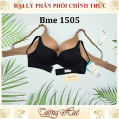 Áo Lót Nữ Wacoal Thái Lan BME ME 1505/1510 Có Gọng Trơn Nâng Ngực 4cm, Thiết Kế Thoải Mái - Màu Đen & Da Rám Nắng