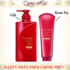 Dầu Gội và Xả Cao Cấp Dưỡng Tóc Bóng Mượt Tsubaki Premium Moist Shampoo - 450ml