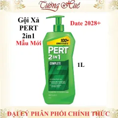 Gội Xả PERT 2in1 Complete Shampoo & Conditioner 1L - Sạch Rì rào, Thơm Mát Cho Nam, Giảm Thời Gian Chăm Sóc Tóc