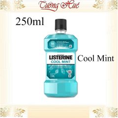 Nước Súc Miệng Listerine Cool Mint 250ml - Khử Trùng Miệng, Diệt Khuẩn Hiệu Quả, Hơi Thở Thơm Mát, An Toàn Cho Nướu