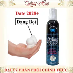 Mousse Tạo Kiểu Tóc Dạng Bọt Jacqualine 250ml - Sản Phẩm Chăm Sóc Tóc Nam Nữ, Giúp Giữ Nếp Tóc Hoàn Hảo, Dễ Dàng Tạo Kiểu