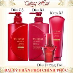Dầu Xả Cao Cấp Tsubaki Premium Moist Conditioner 490ml - Dưỡng Tóc Bóng Mượt, Phục Hồi Tóc Khô Xơ, Nhật Bản