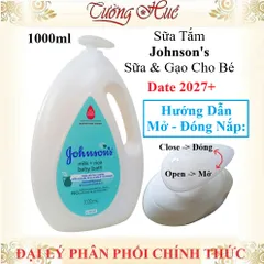 Sữa Tắm Johnson's Milk & Rice Baby Bath 1000ml - Dưỡng Da Mềm Mại & An Toàn Cho Bé - Sản Phẩm Chăm Sóc Da Chất Lượng Cao