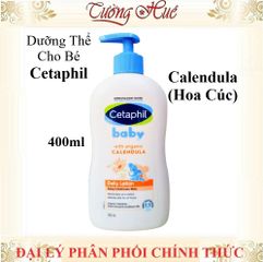 Dưỡng Thể Cho Bé Cetaphil Calendula 400ml - An Toàn, Dịu Nhẹ, Giữ Ẩm Da Mỏng Manh, Không Gây Kích Ứng, Chuyên Dụng Cho Da Nhạy Cảm