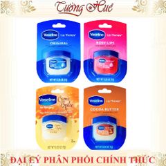 Sáp Vaseline Dưỡng Môi - 7g Giúp Làm Mềm Môi, Ngăn Ngừa Khô Nứt, Hương Thơm Nhẹ Nhàng, Sản Phẩm Chăm Sóc Môi Từ Mỹ