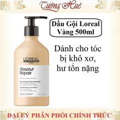 Dầu Gội L'Oréal Serie Expert Absolut Repair 500ml - Phục Hồi Tóc Hư Tổn, Cấp Ẩm, Dưỡng Tóc Khỏe Mượt