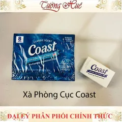 Lốc 8 Bánh Xà Phòng Coast Classic Scent - Mỹ, Tiết Kiệm, Khử Mùi, Dưỡng Da, 113g X 8 Bars